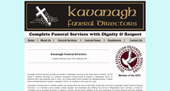 Desktop Screenshot of kavanaghfunerals.ie